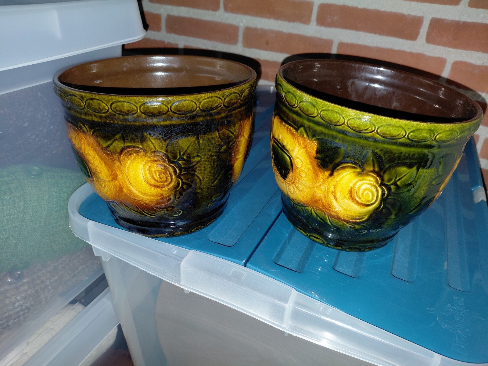 west germany bloempot, Antiek en Kunst, Ophalen of Verzenden