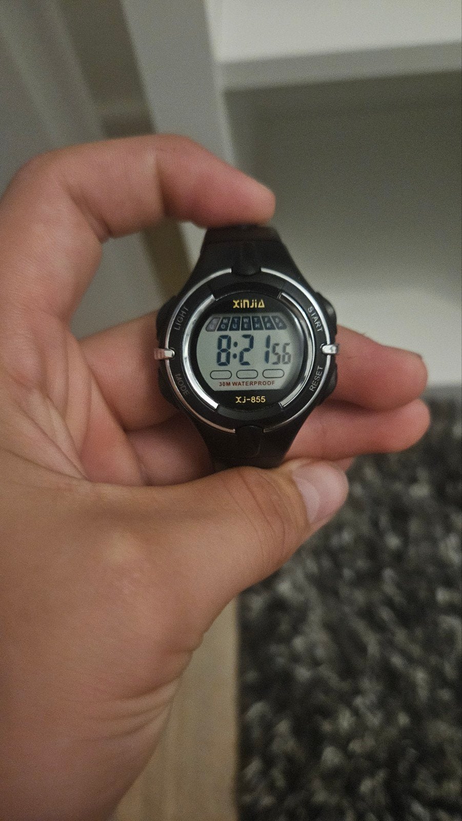 Xinjia Digitaal Horloge - Waterdicht (XJ-855), Ophalen of Verzenden, Gebruikt, Zwart, Jongen of Meisje