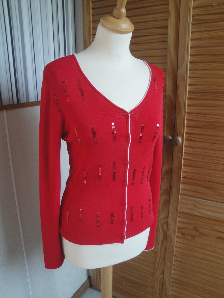 Rood vestje NUSINA maat M (z.g.a.n.), Kleding | Dames, Maat 38/40 (M), Nusina, Ophalen of Verzenden, Zo goed als nieuw