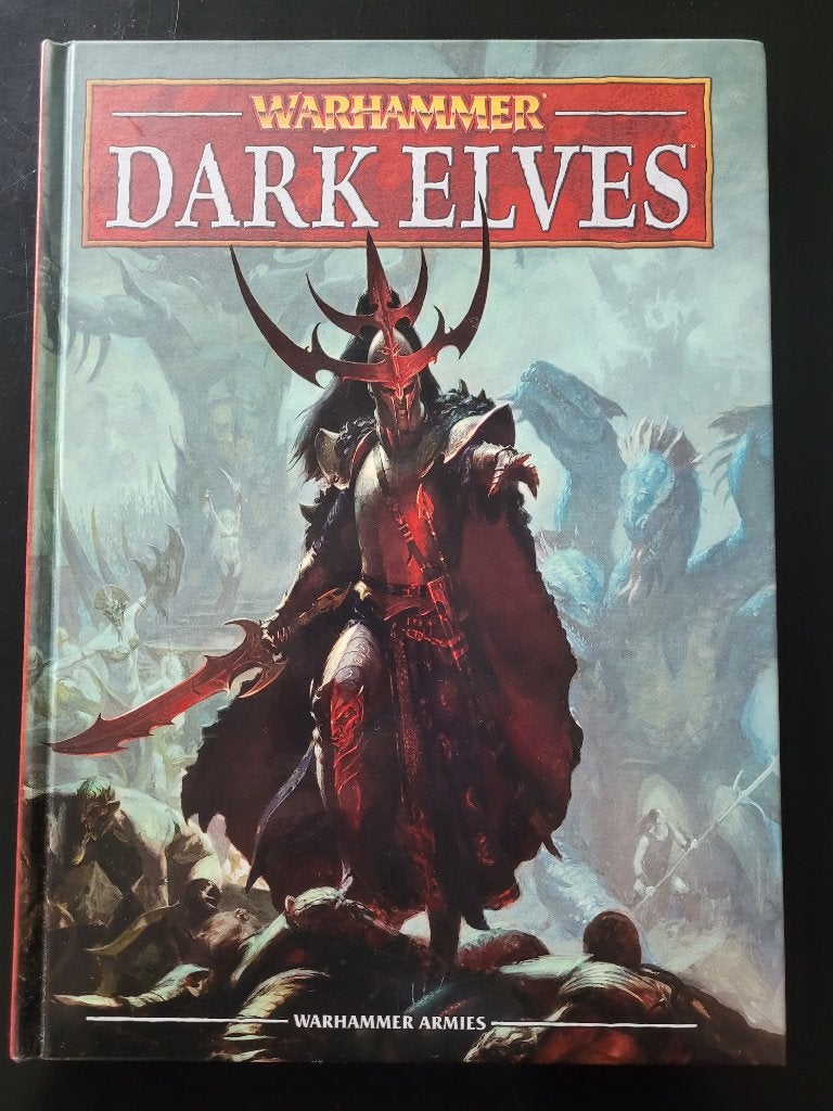 Games Workshop Warhammer Dark Elves Hardcover Army Book, Hobby en Vrije tijd, Ophalen of Verzenden, Zo goed als nieuw, Warhammer