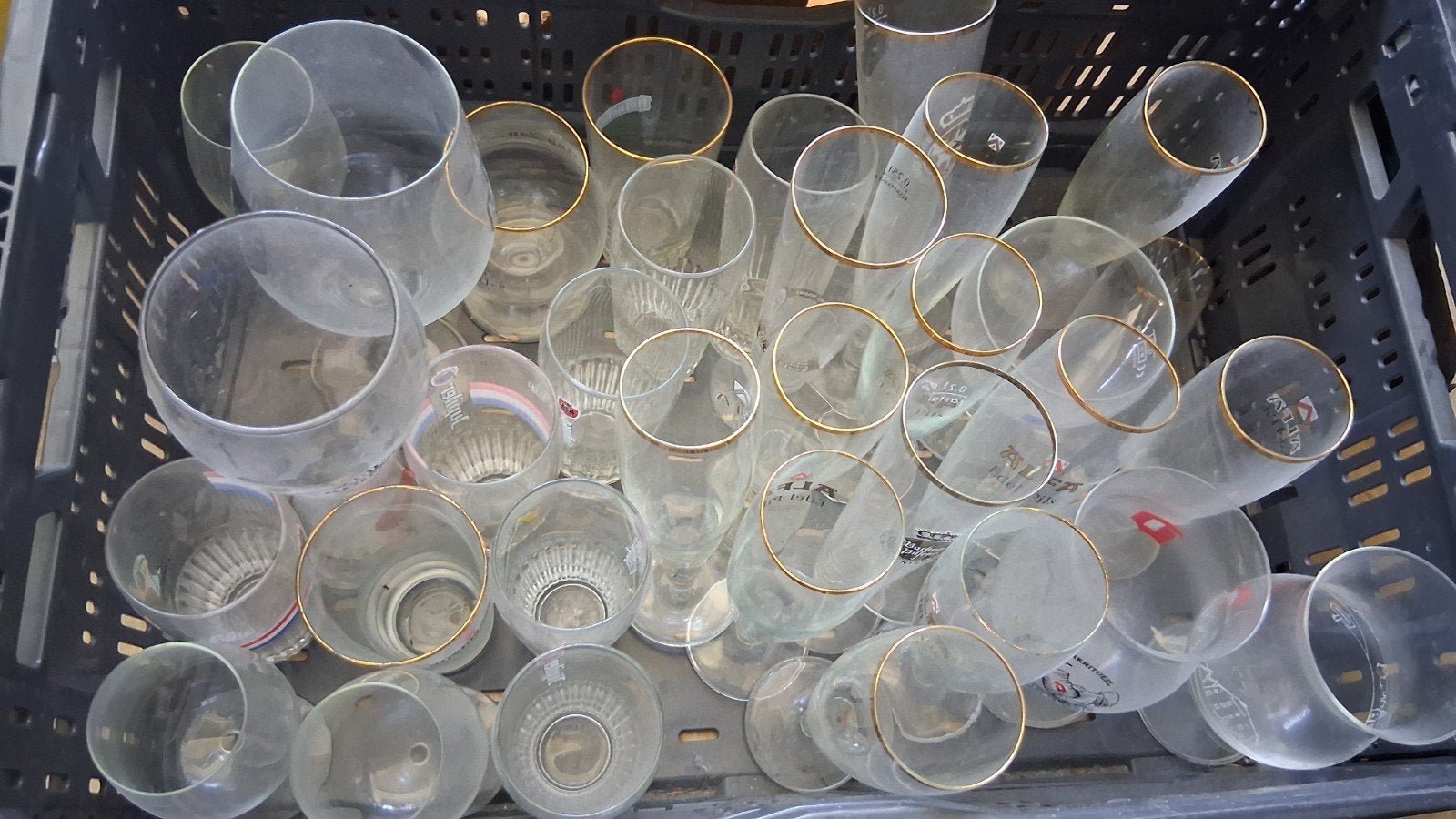 diverse bier glazen, Ophalen, Gebruikt, Bierglas