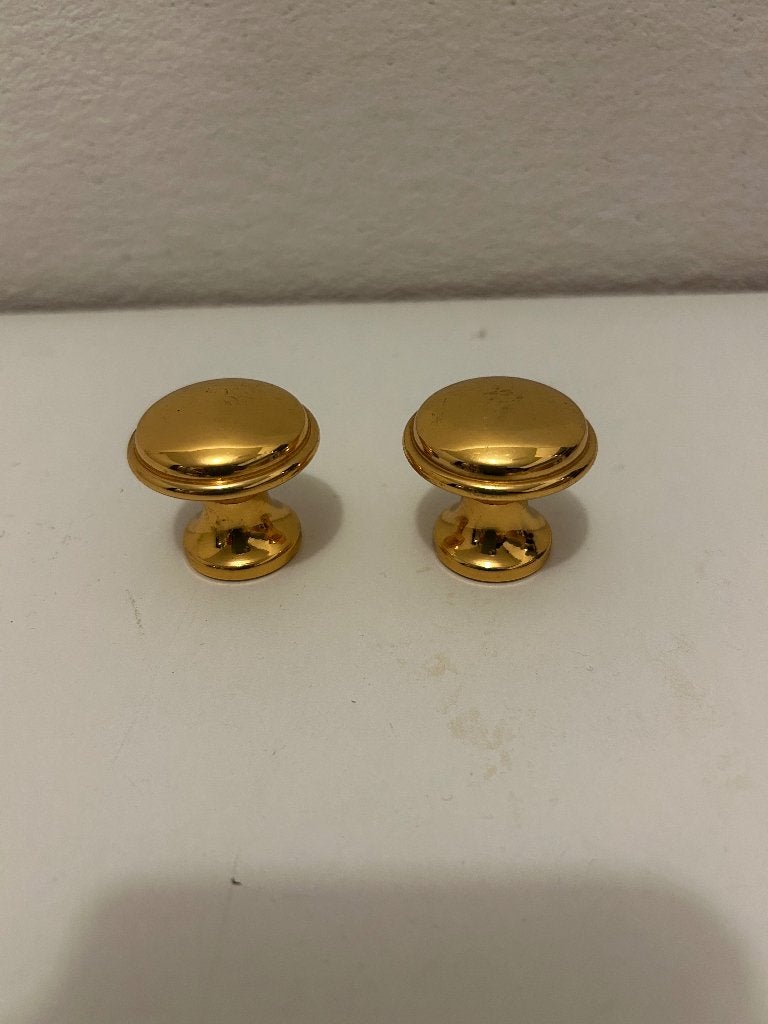 27 (goudkleurige) kast/laden knopjes van messing (Siematic), Huis en Inrichting, Ophalen, Goud, Metaal, Overige merken