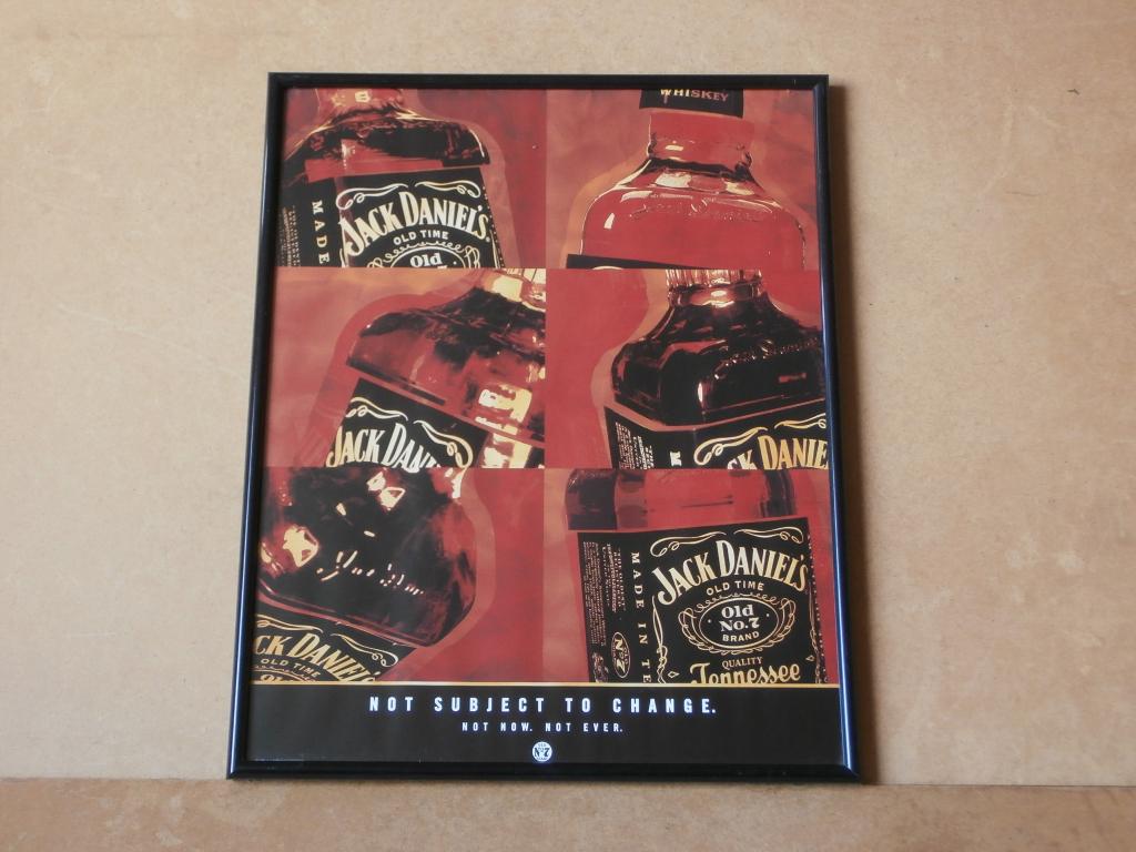 Jack Daniel's whisky Tennessee whiskey plaat bord 51x41cm, Ophalen of Verzenden, Zo goed als nieuw, Reclamebord