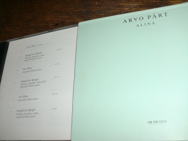   Arvo Pärt ‎– Alina ECM New Series CD  Germany  1999, Kamermuziek, Modernisme tot heden, Ophalen of Verzenden, Zo goed als nieuw