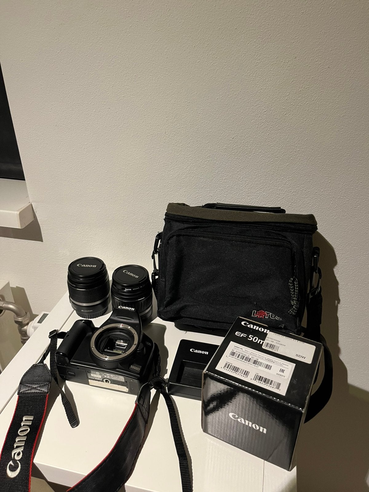Canon eos 1000d complete set, Ophalen, Gebruikt, Canon, Geen optische zoom