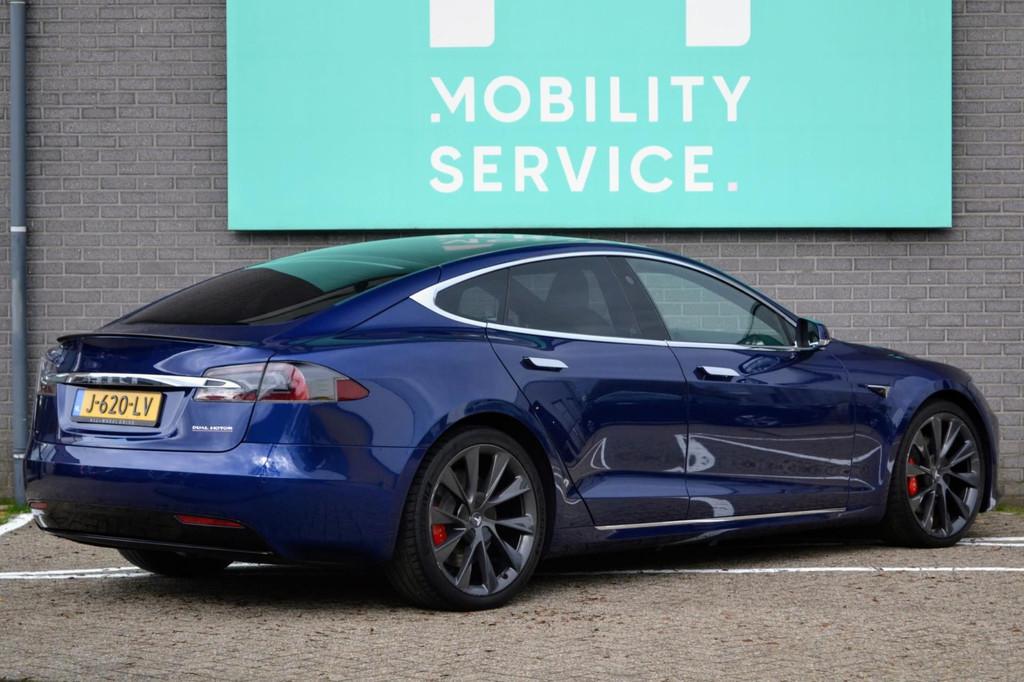 Tesla Model S Performance Ludicrous SOH88% (612PK) Pano Cam, 273 min, 2207 kg, Gebruikt, 110 €/maand