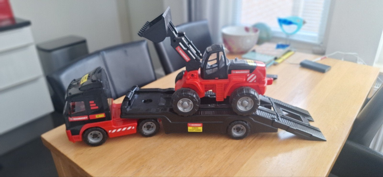 Mammoet vrachtwagen met shovel speelgoedset, Ophalen of Verzenden, Gebruikt