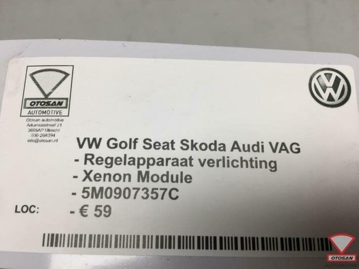 vw seat audi skoda vag verlichting xenon module 5m0907357c, Gebruikt, Volkswagen, Volkswagen AG, Berliner Ring 2
38440  Wolfsburg, DE