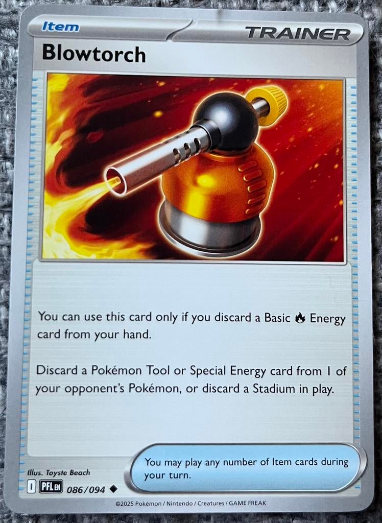 Trainerkaart van Blowtorch • Phantasmal Flames (086/094), Verzenden, Nieuw, Losse kaart