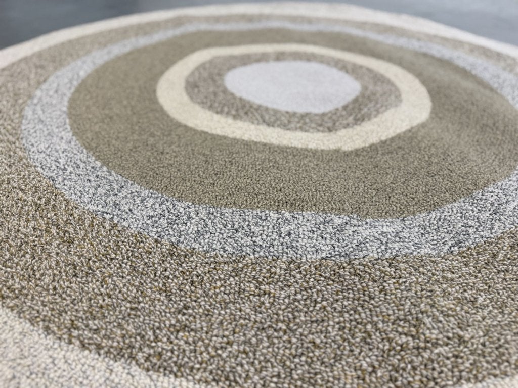 Nieuw Csrugs Circular Vloerkleed Wol Design Tapijt Rond D160, Crème, Csrugs, 150 tot 200 cm, Rond