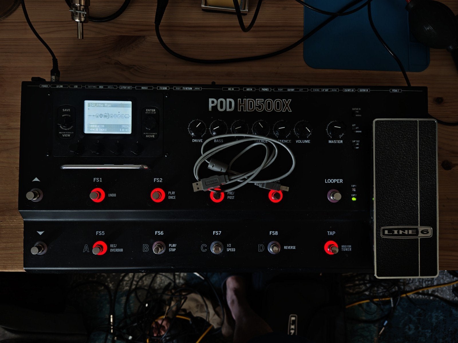 Line 6 POD HD500X Multi-effect gitaarpedaal, Ophalen of Verzenden, Gebruikt, Multi-effect