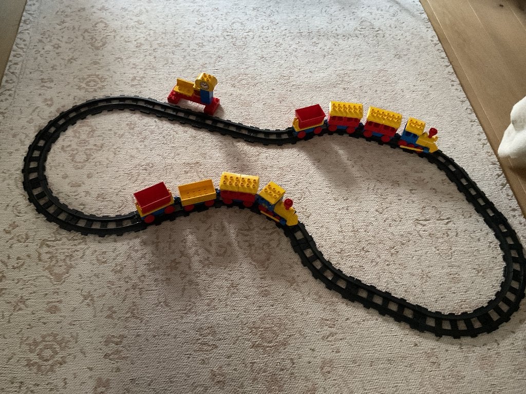 Vintage Lego duplo trein, Ophalen, Zo goed als nieuw, Compleet, Duplo