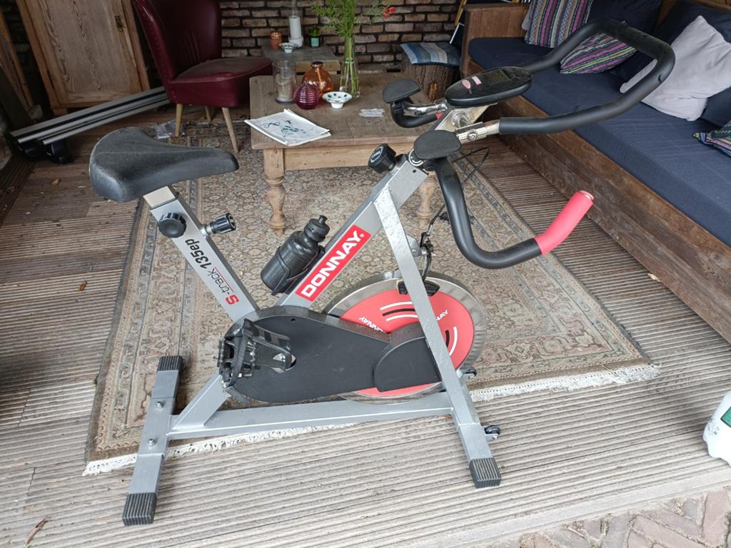 Donnay Spinningbike Hometrainer met Digitale Uitlezing, Ophalen, Gebruikt, Spinningfiets, Metaal