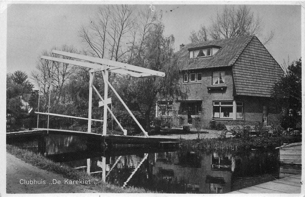 701-040-007 Reeuwijk Clubhuis De Karekiet, Verzamelen, Ansichtkaarten | Nederland, Verzenden, Voor 1920, Zuid-Holland