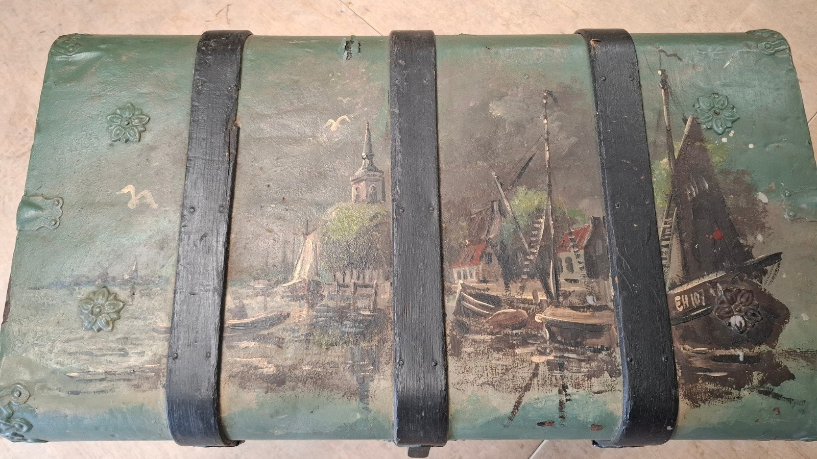 matrozenkist, Huis en Inrichting, Woonaccessoires | Kisten, Ophalen, Minder dan 50 cm