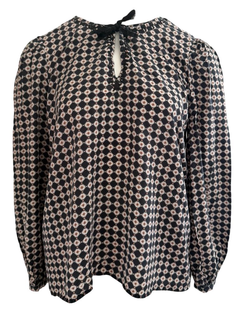 Sack's shirt lange mouw L, Kleding | Dames, Zwart, Ophalen of Verzenden, Zo goed als nieuw, Lange mouw