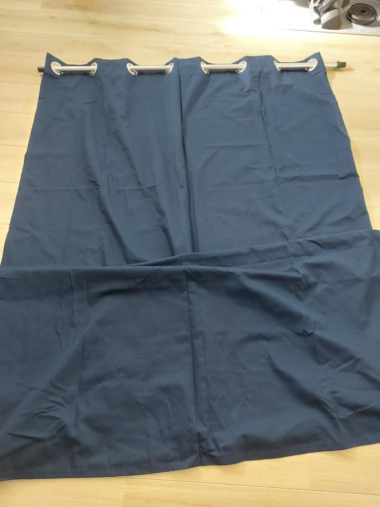 Gordijn donkerblauw Ikea 1.45-3.00m, Ophalen of Verzenden, Nieuw