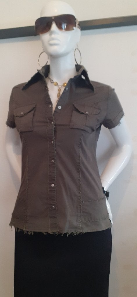 Blouse legergroen van Watcher SPS Superstar maat M Nieuw !, Kleding | Dames, Maat 38/40 (M), Nieuw, Ophalen of Verzenden, Groen