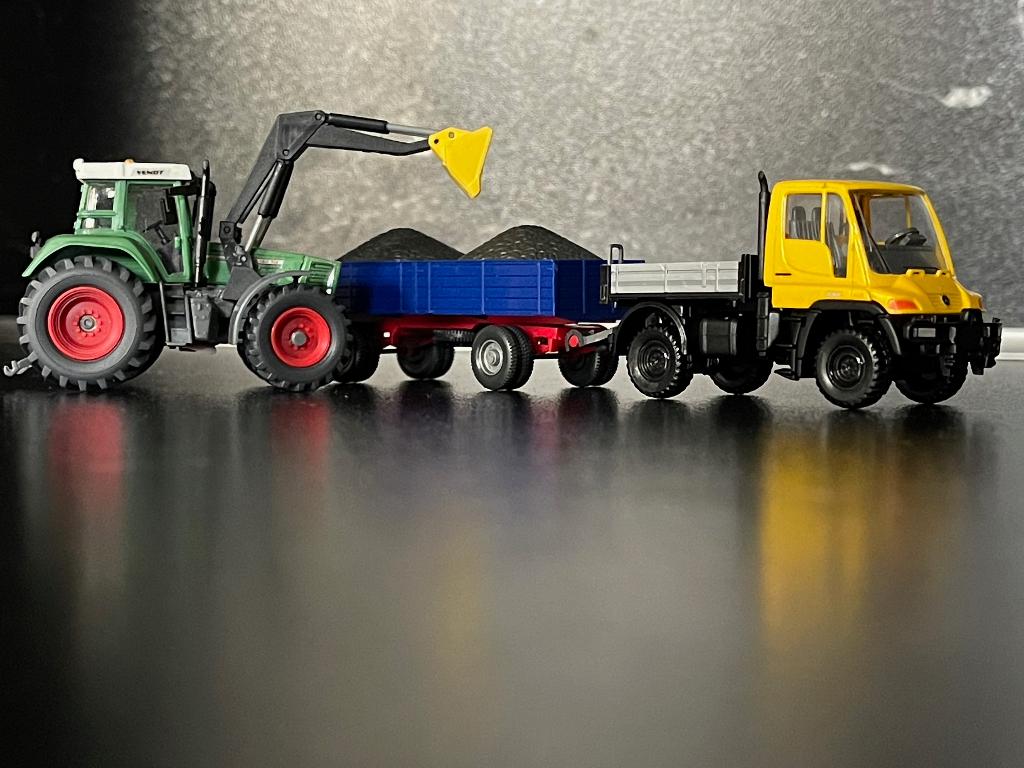 Agri-2990: 2-assige aanhanger met kolen beladen, Ophalen of Verzenden, Gebruikt, Hijskraan, Tractor of Landbouw, Wiking