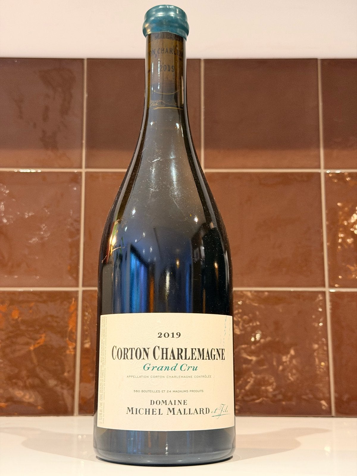 6xCorton Charlemagne Grand Cru 2019 - Domaine Michel Mallard, Ophalen of Verzenden, Nieuw, Frankrijk, Witte wijn