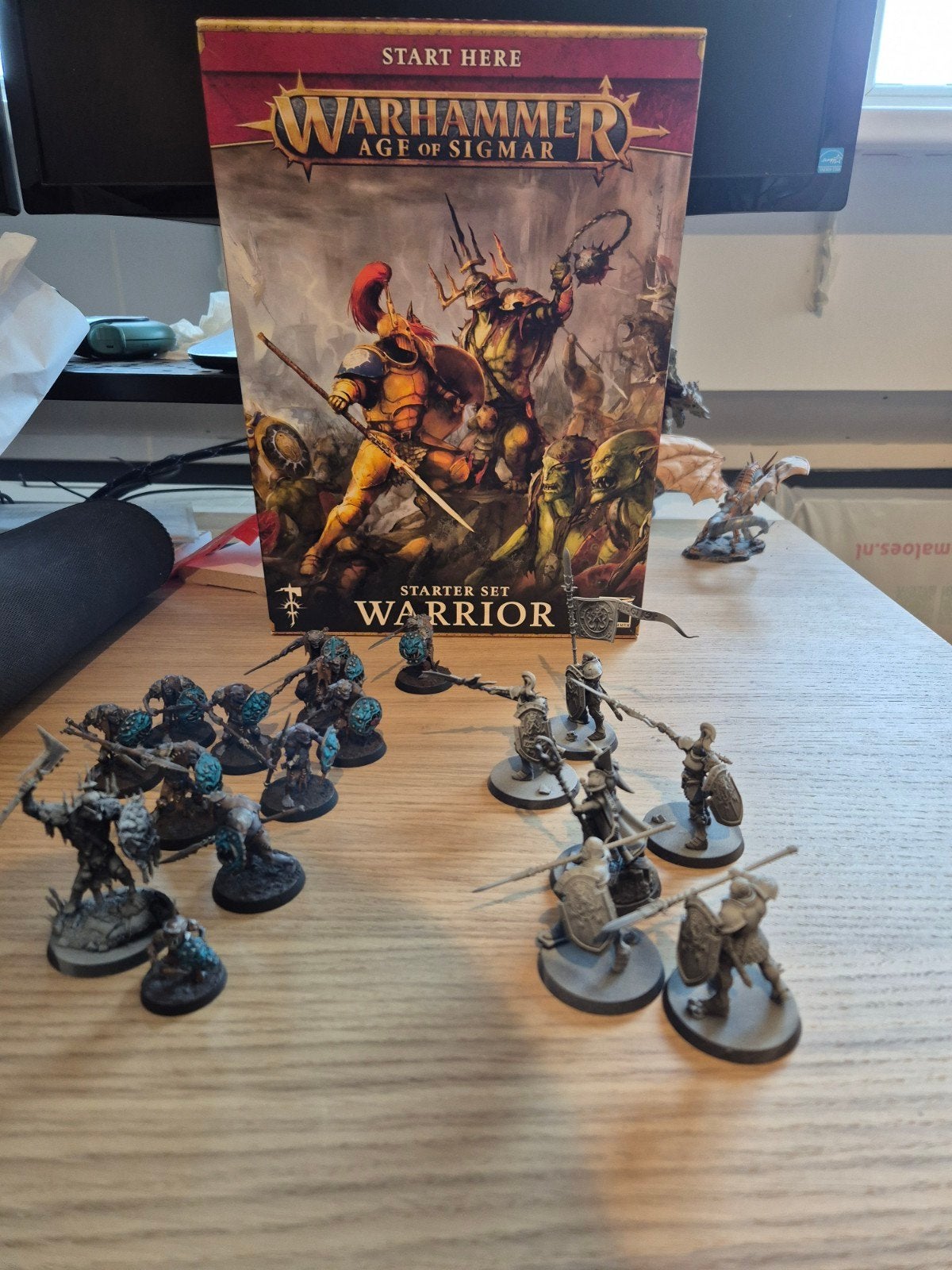 Warhammer Age of Sigmar Warrior Starter Set, Hobby en Vrije tijd, Gebruikt, Figuurtje(s), Warhammer, Ophalen of Verzenden