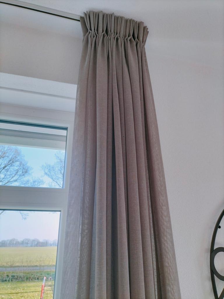 T.e.a.b. In betweens gordijnen en vouwgordijnen, kleur taupe, Ophalen of Verzenden, Vouwgordijn