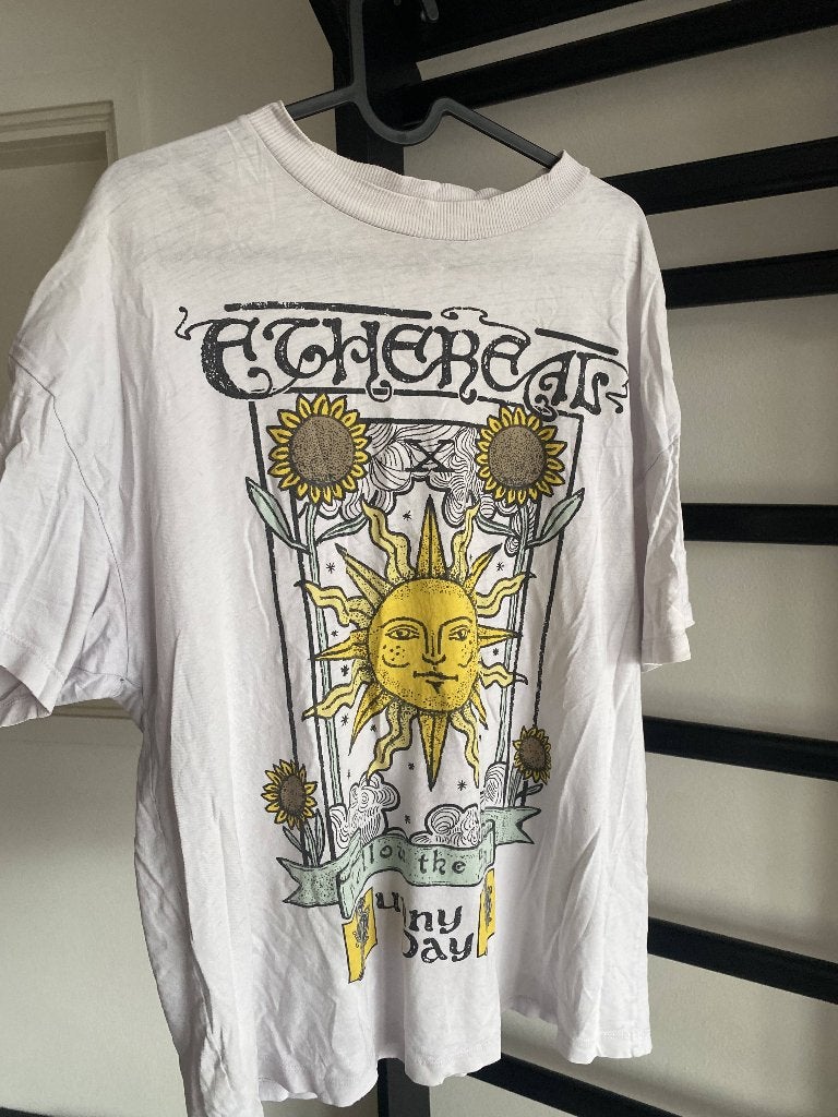 White T Shirt, Ophalen of Verzenden, Zo goed als nieuw, Maat 52/54 (L), Wit