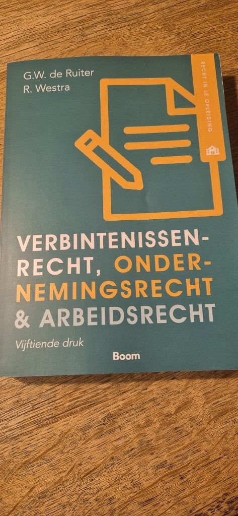 verbintenissenrecht, ondernemingsrecht & arbeidsrecht, Ophalen of Verzenden, Beta, Zo goed als nieuw, HBO