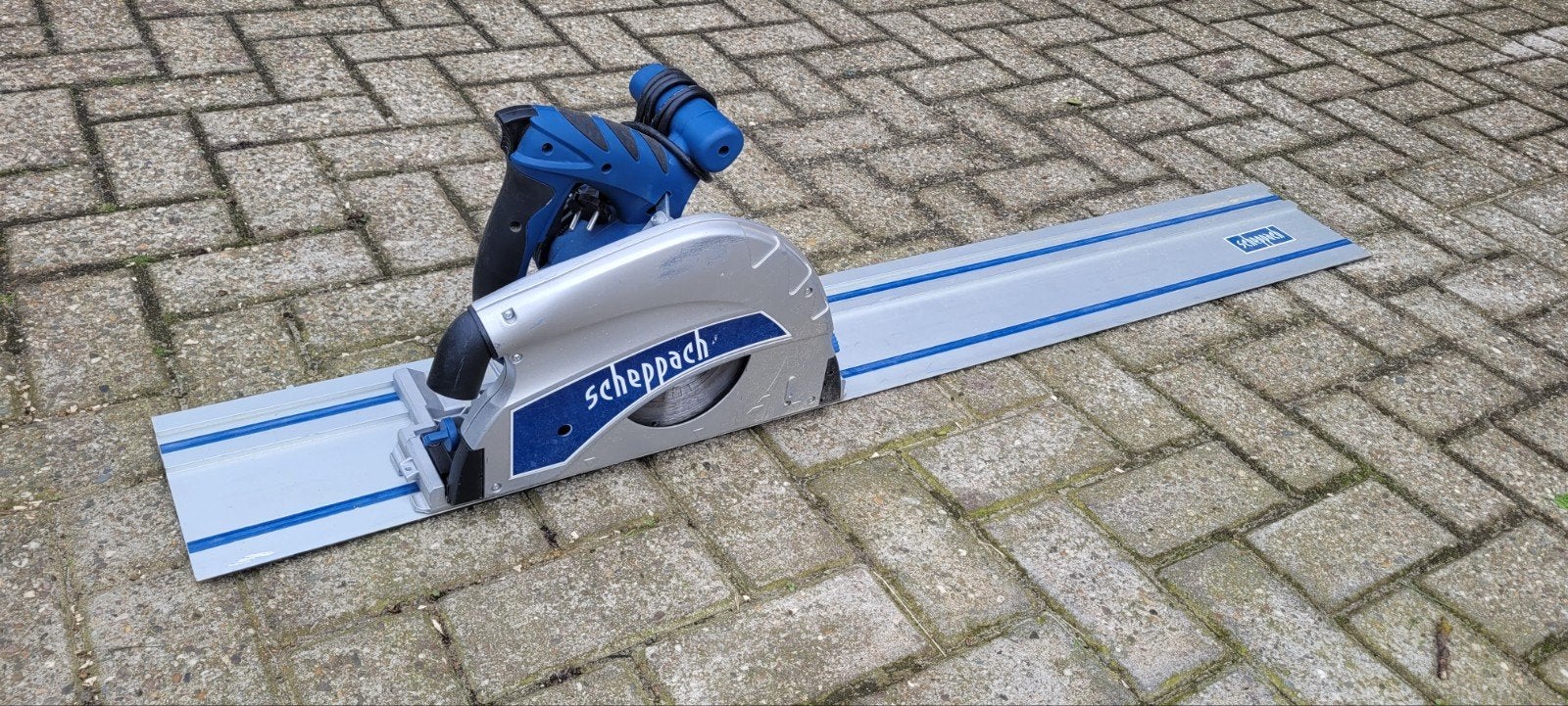 Scheppach PL75 invalzaag met geleiderail, Ophalen, Gebruikt, Invalzaag, 1200 watt of meer