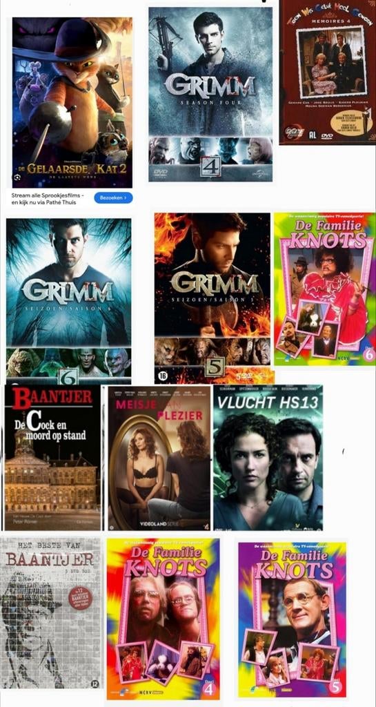 Dvd's gezocht, Cd's en Dvd's, Alle leeftijden, Ophalen of Verzenden, Zo goed als nieuw