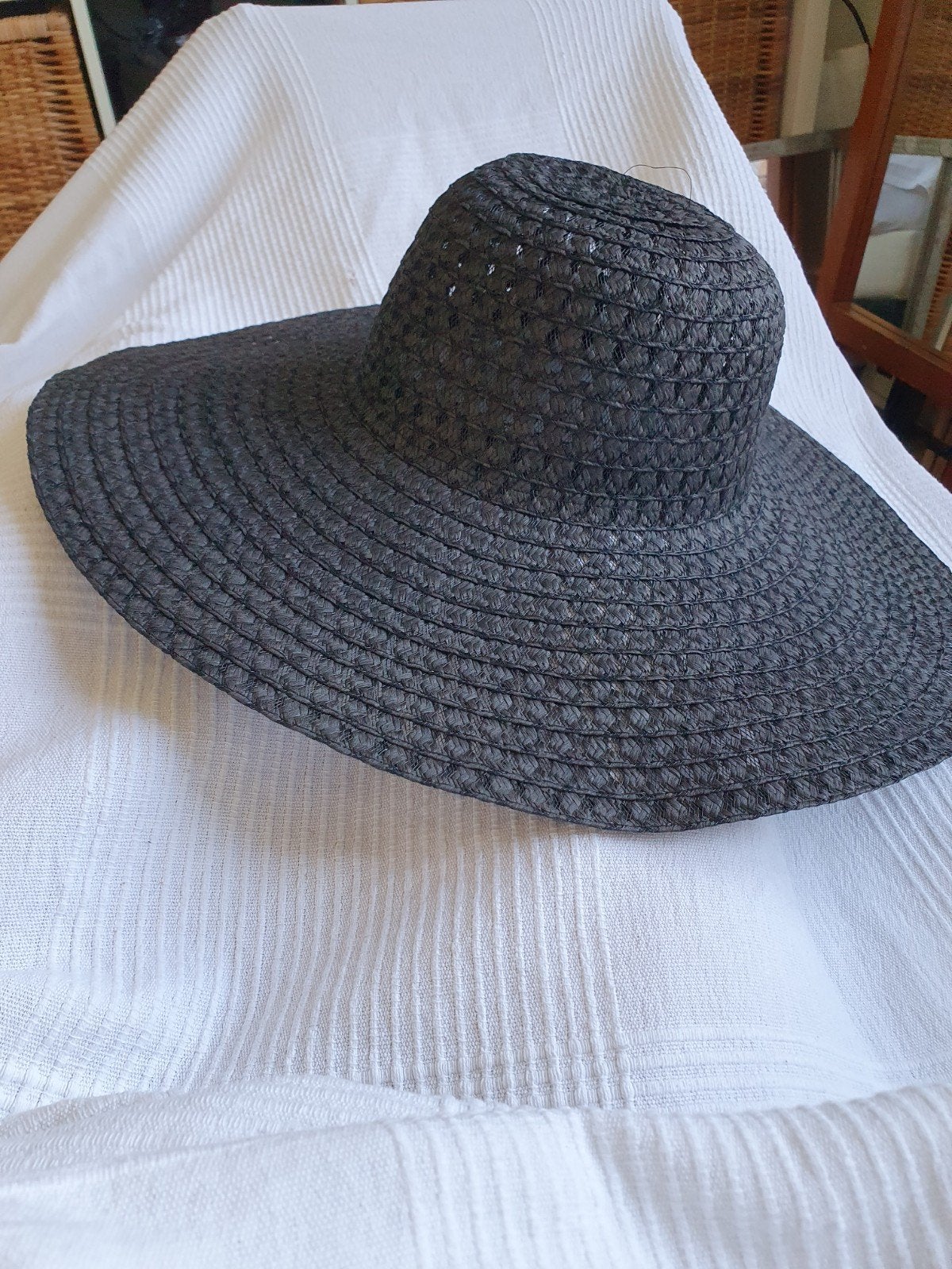 zwarte zonnehoed, Ophalen, Nieuw, One size fits all