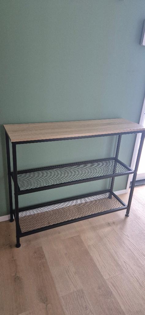 Concoletafel en staande kapstok, Ophalen, Eikenhout, 50 tot 100 cm, Zo goed als nieuw