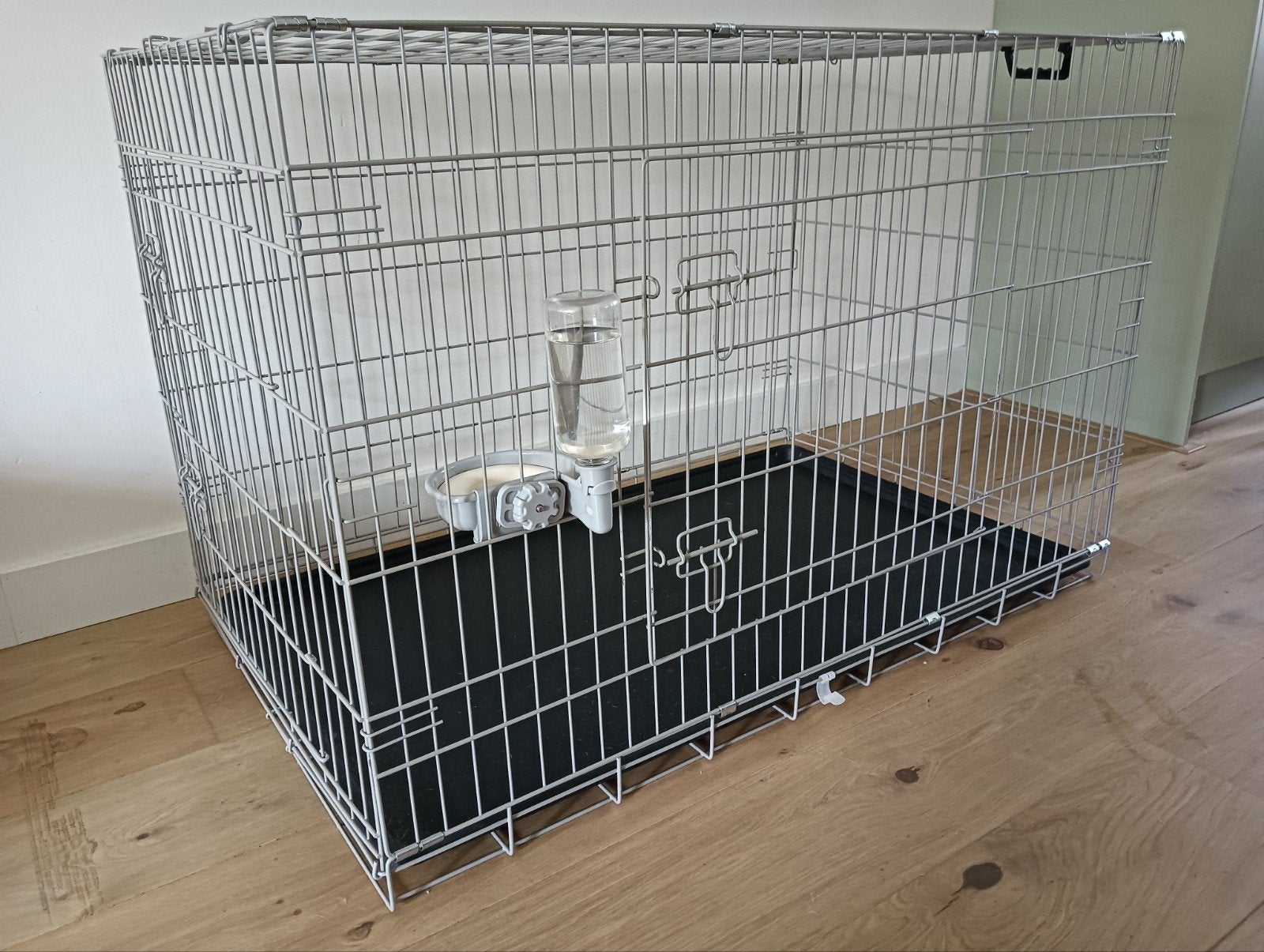 Draadkooi/ hondenbench groot beige, Ophalen, Zo goed als nieuw, 75 tot 110 cm, 65 tot 100 cm