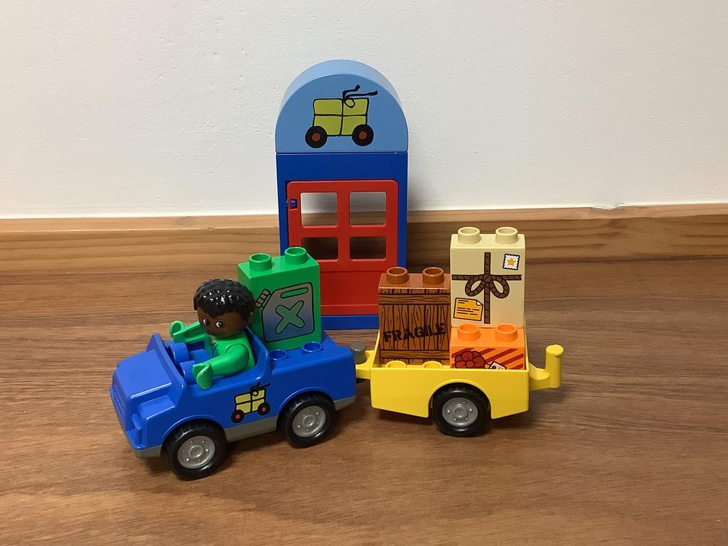 Duplo postbezorger, Kinderen en Baby's, Speelgoed | Duplo en Lego, Ophalen of Verzenden, Zo goed als nieuw, Complete set, Duplo