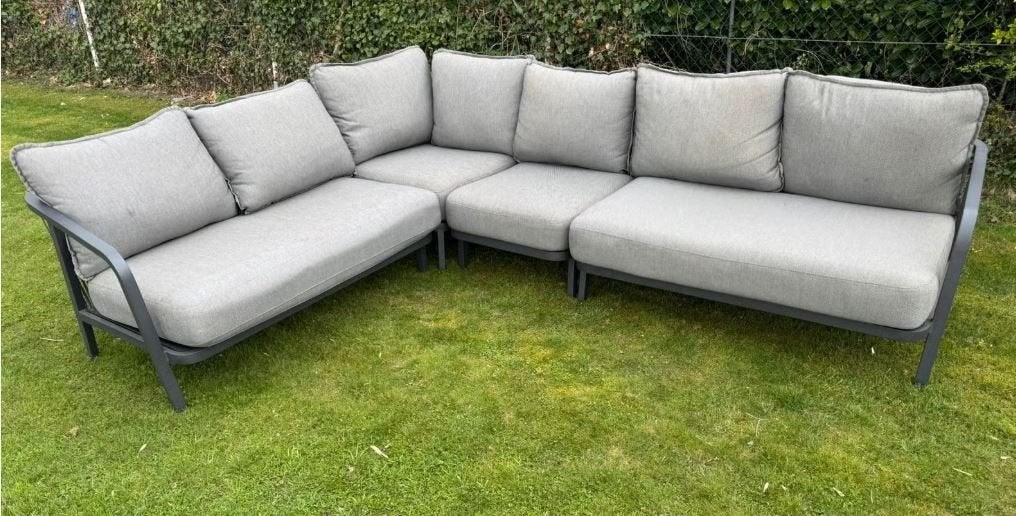 Tierra outdoor loungeset pep, Ophalen, 6 zitplaatsen, Aluminium, Zo goed als nieuw