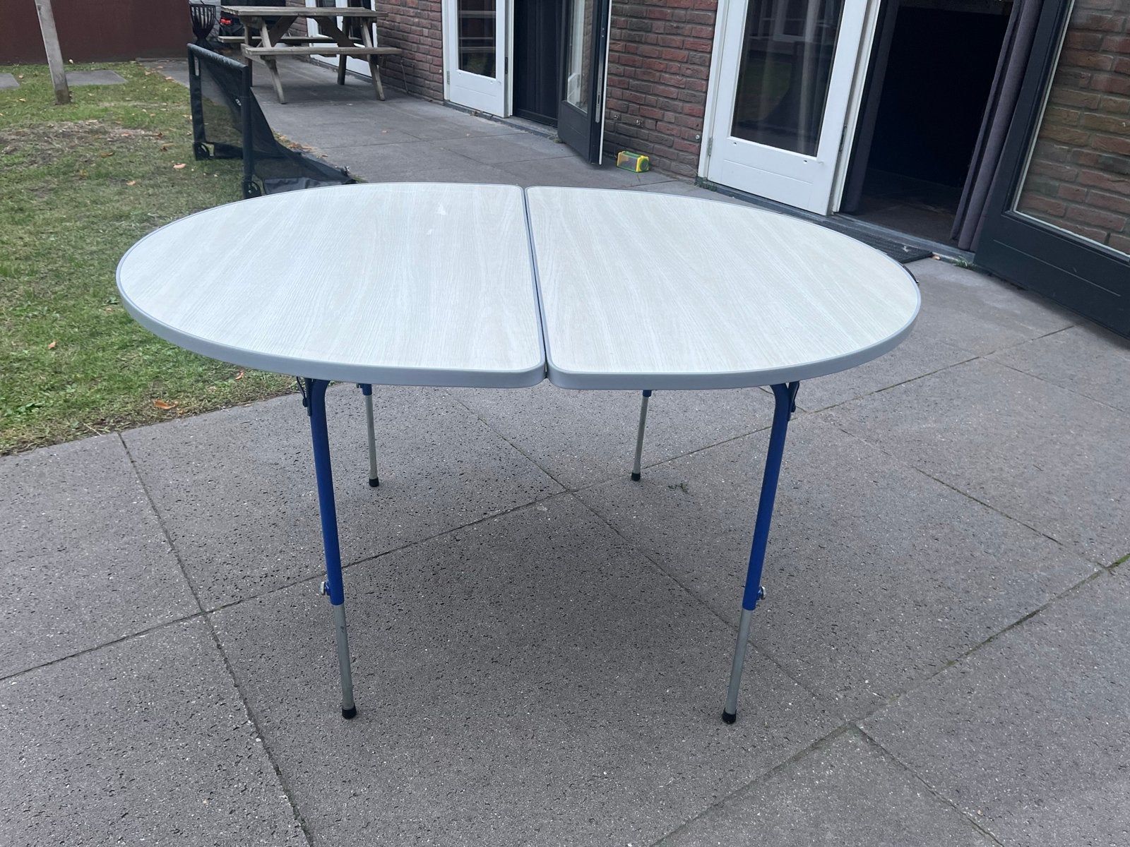 In hoogte verstelbare en inklapbare tafel 120x90x66cm, Ophalen, Gebruikt