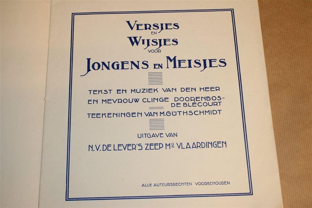 Versjes en Wijsjes — Reclame Lever\'s Zeep [ca. 1930], Ophalen of Verzenden, Gelezen, Artiest