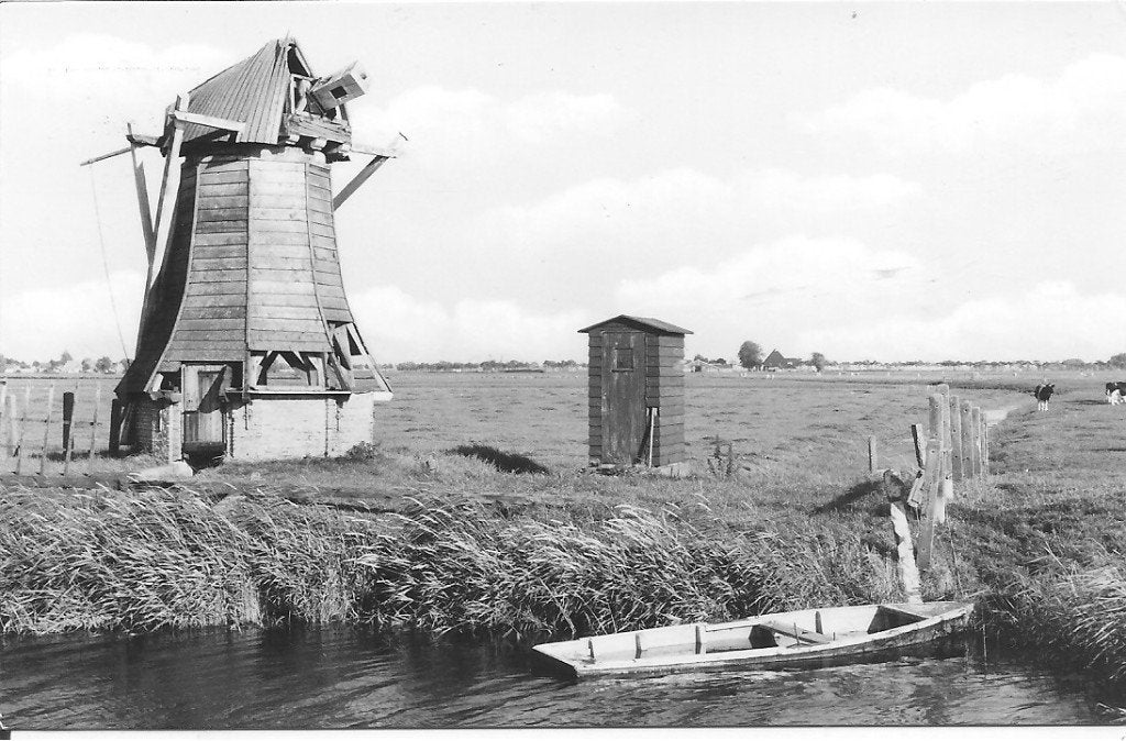 Ansichtkaart Winsum, Tjilbert molen, Friesland (1974), Verzamelen, Ophalen of Verzenden, 1960 tot 1980, Gelopen, Groningen
