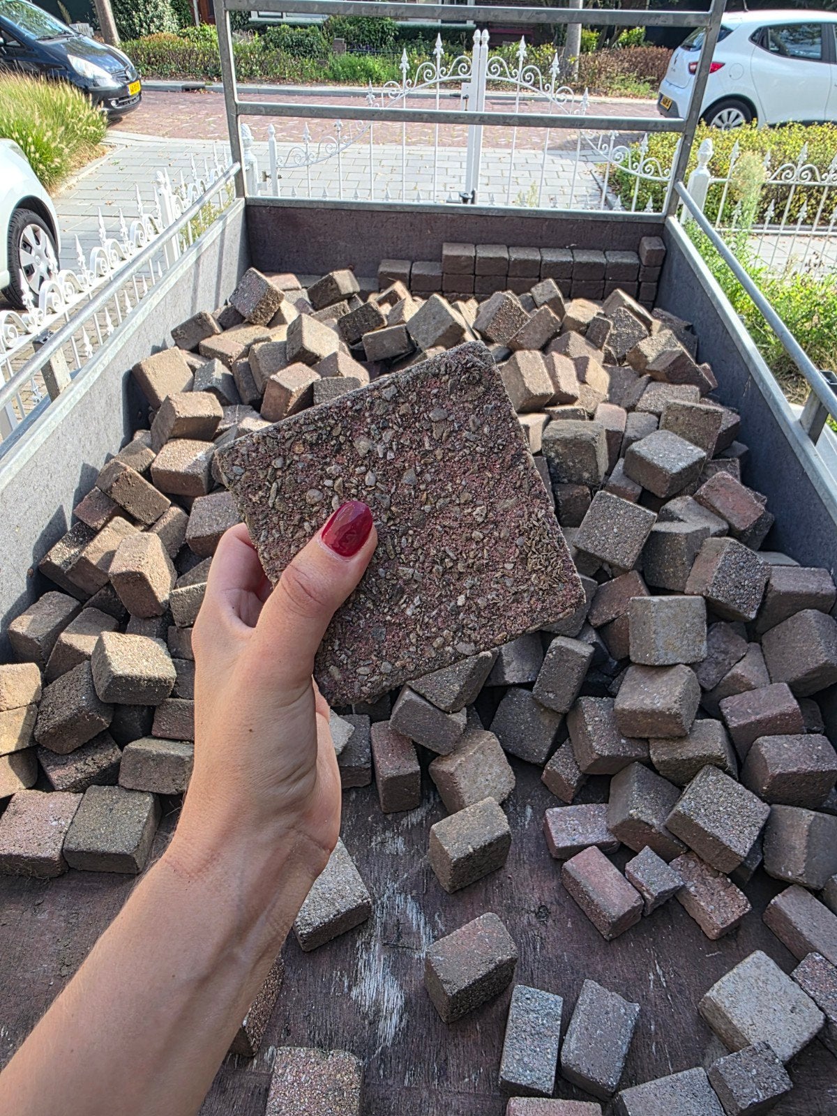 GRATIS Tamboer stenen, Ophalen, Gebruikt, Klinkers, 5 tot 10 m²