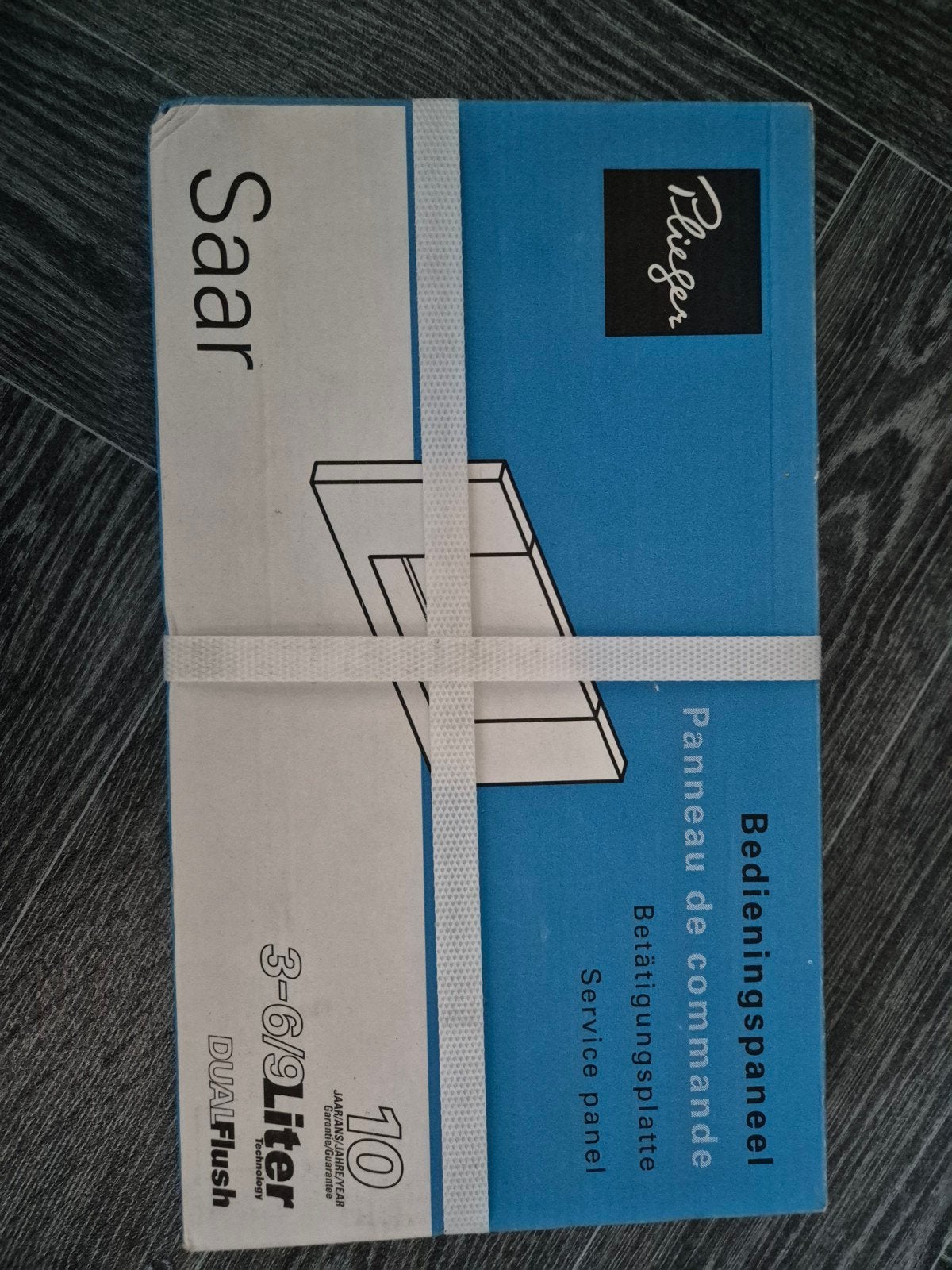 Saar Bedieningspaneel Chroom 3-6/9 Liter Dual Flush, Ophalen of Verzenden, Nieuw, Chroom, Toilet