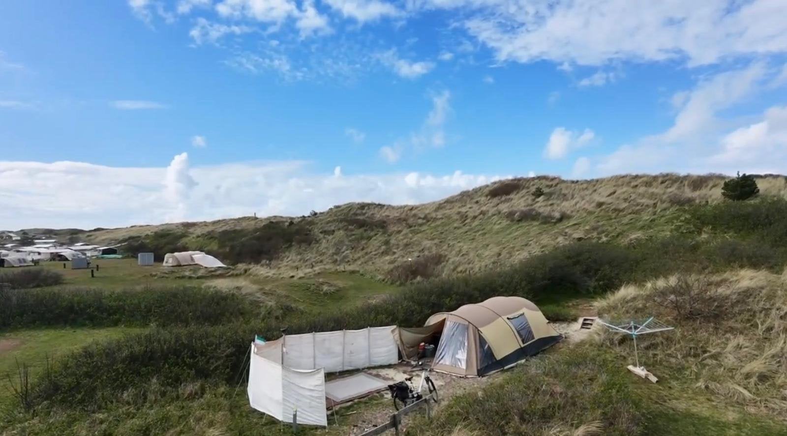 Te huur op Camping stortemelk vlieland, Ophalen of Verzenden, Zo goed als nieuw, Tot en met 4