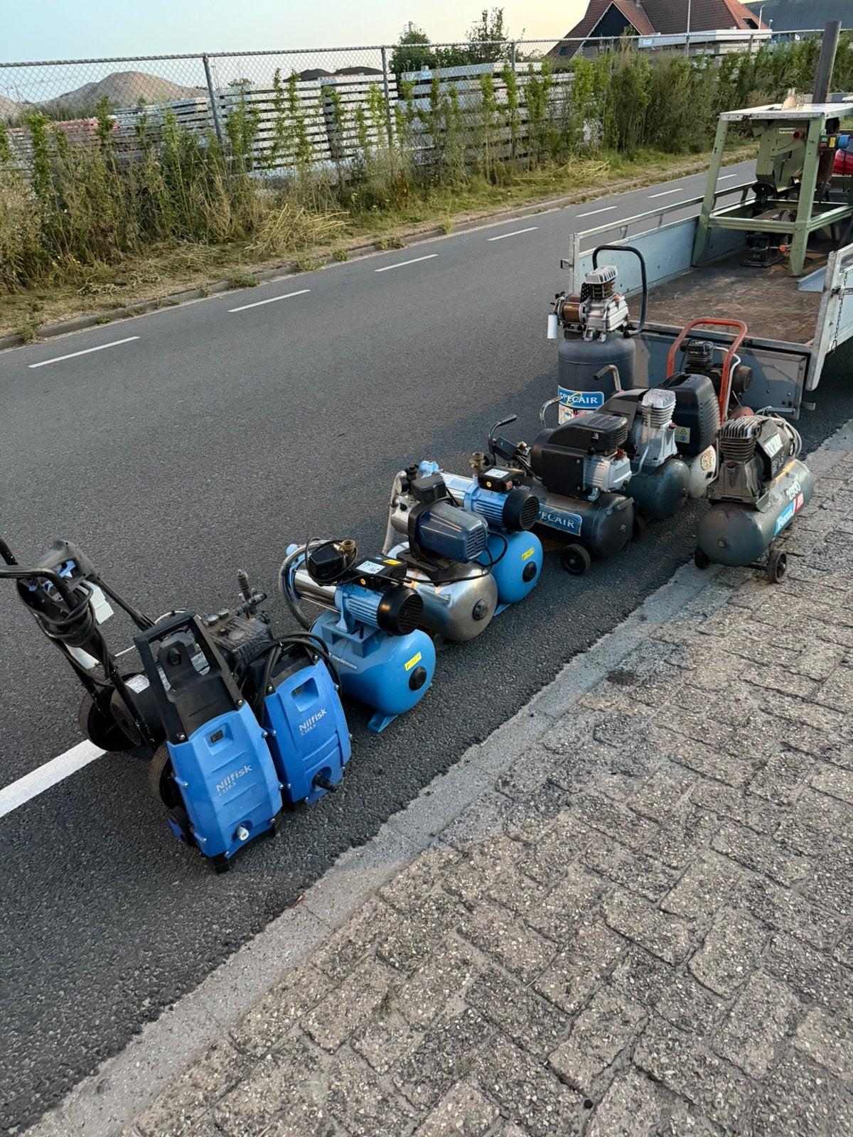 Compressoren, zaagtafels, waterpompen enz. (opknappers), 100 liter of meer, Ophalen of Verzenden, Gebruikt, Minder dan 6 bar