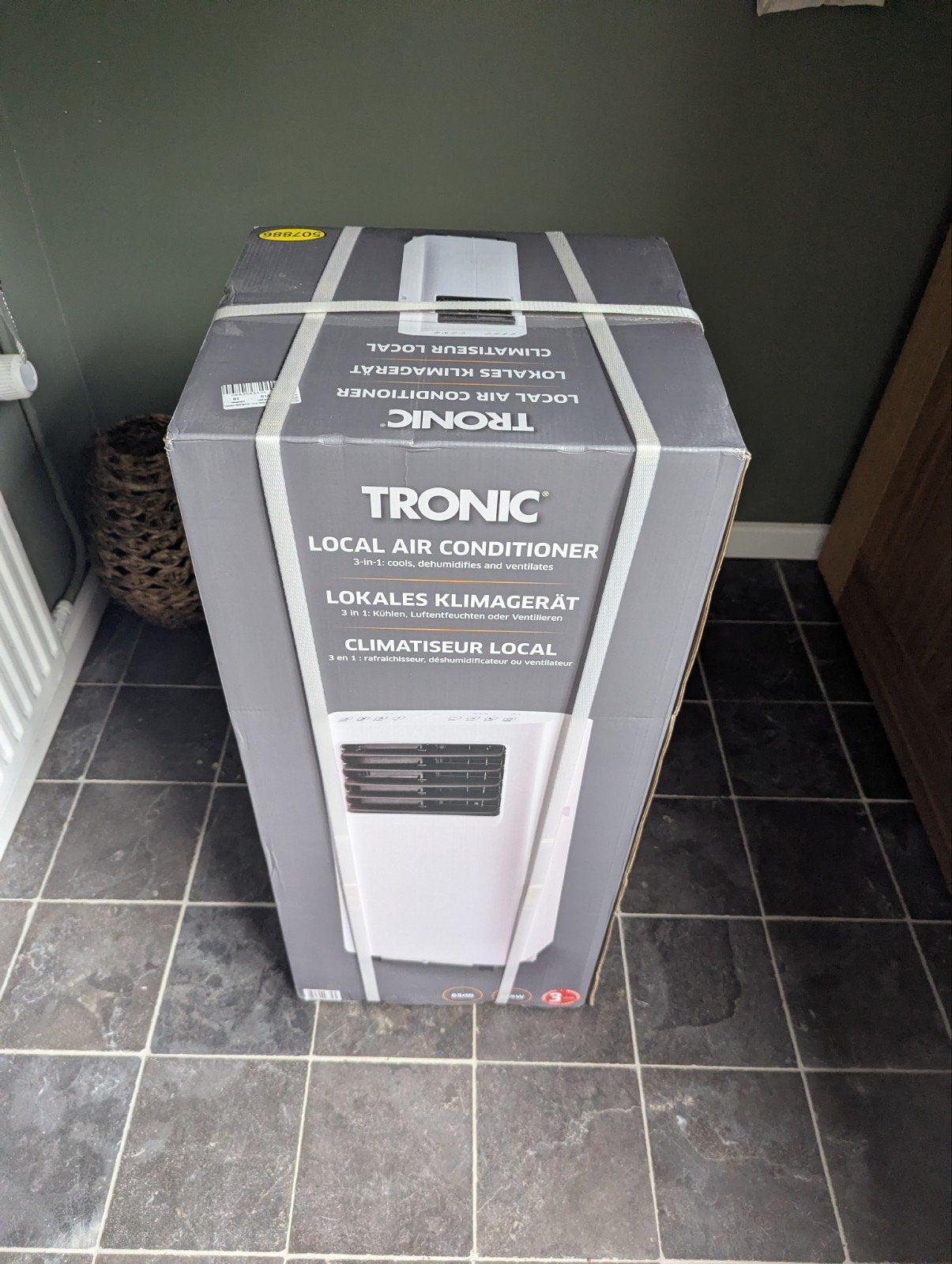Tronic 7000 BTU Mobiele Airco - Nieuw in doos, Witgoed en Apparatuur, Airco's, Minder dan 60 m³, Nieuw, 3 snelheden of meer, Ophalen of Verzenden
