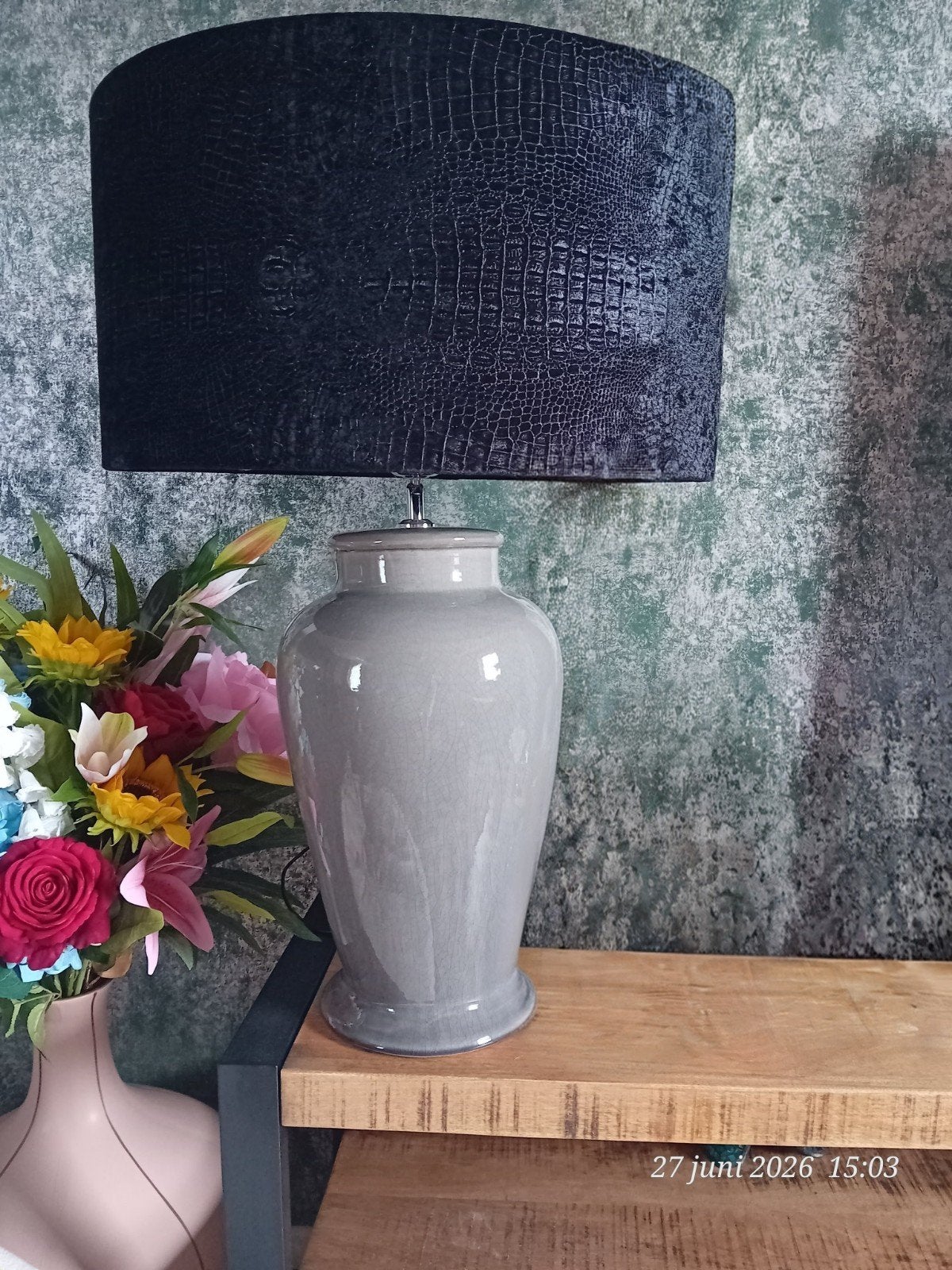 Coco Maison Lamp Met Croco Lampenkap, Huis en Inrichting, Lampen | Tafellampen, Ophalen