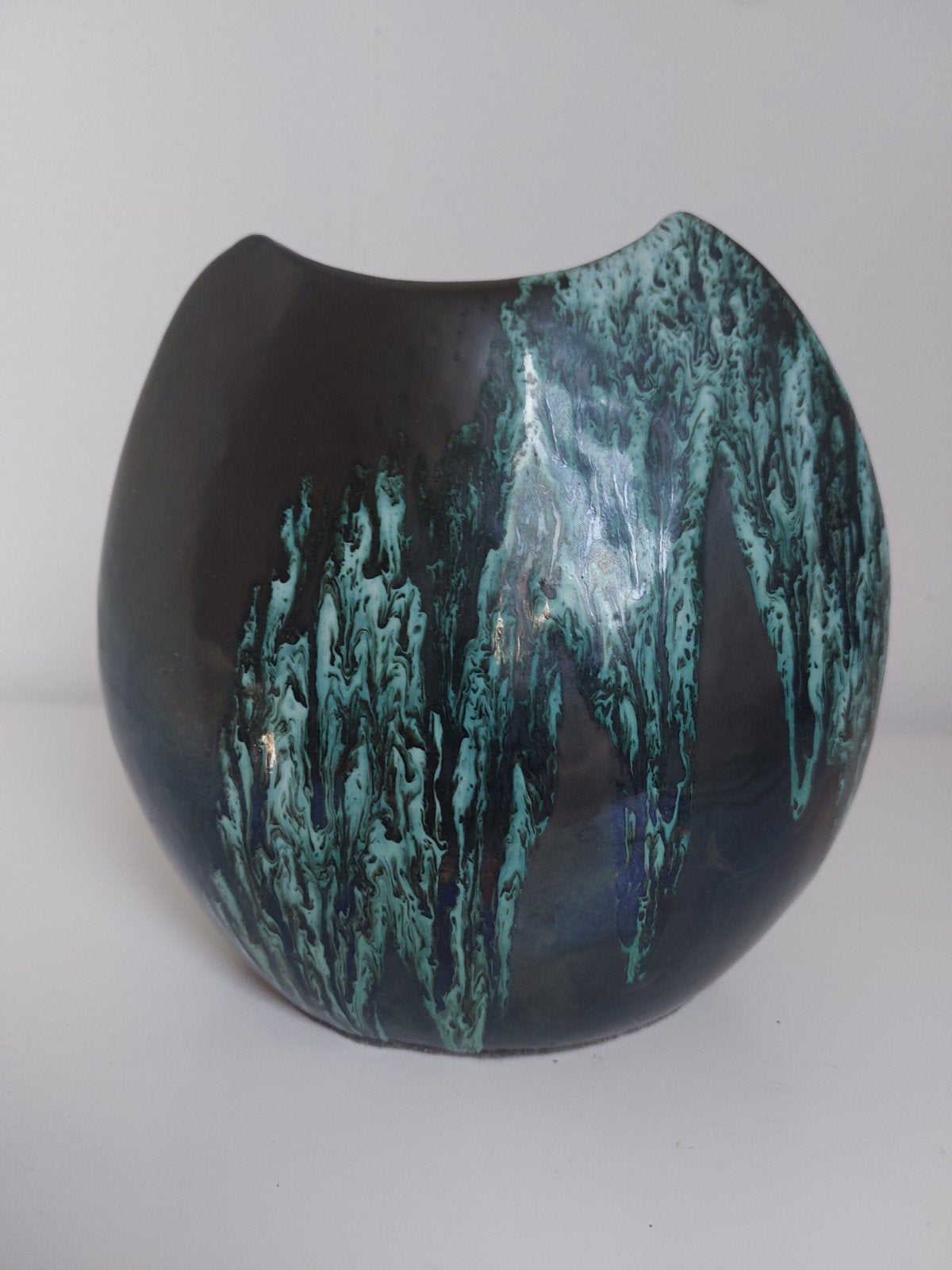 Vintage West Germany Pottery vaas van Otto keramiek, Antiek en Kunst, Ophalen of Verzenden