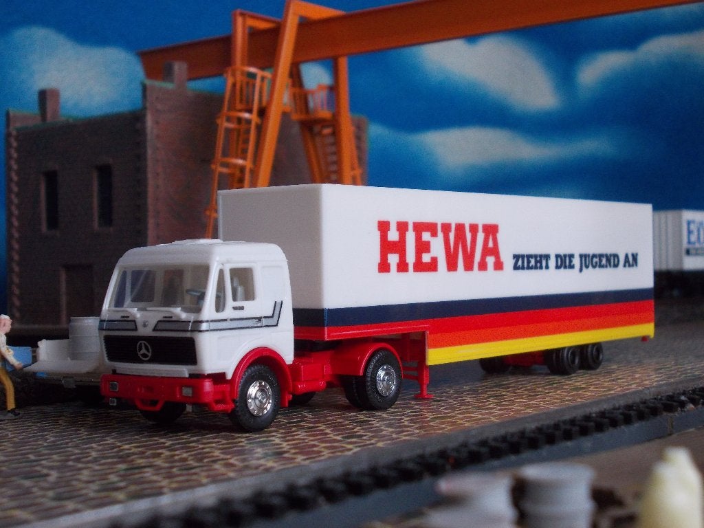 Mercedes Benz NG met Jumbo Trailer HEWA - Albedo NU € 6.75, Hobby en Vrije tijd, Ophalen of Verzenden, Nieuw, Bus of Vrachtwagen
