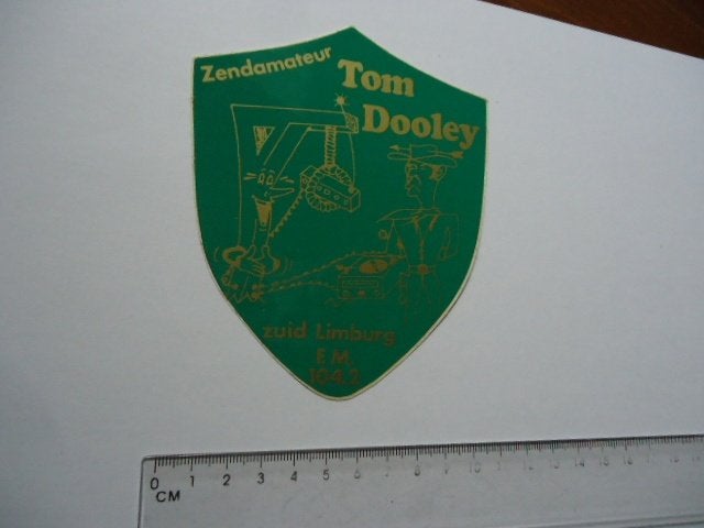 sticker oud Piraten Radio ZUID LIMBURG zender tom dooley, Verzenden, Zo goed als nieuw, Bedrijf of Vereniging
