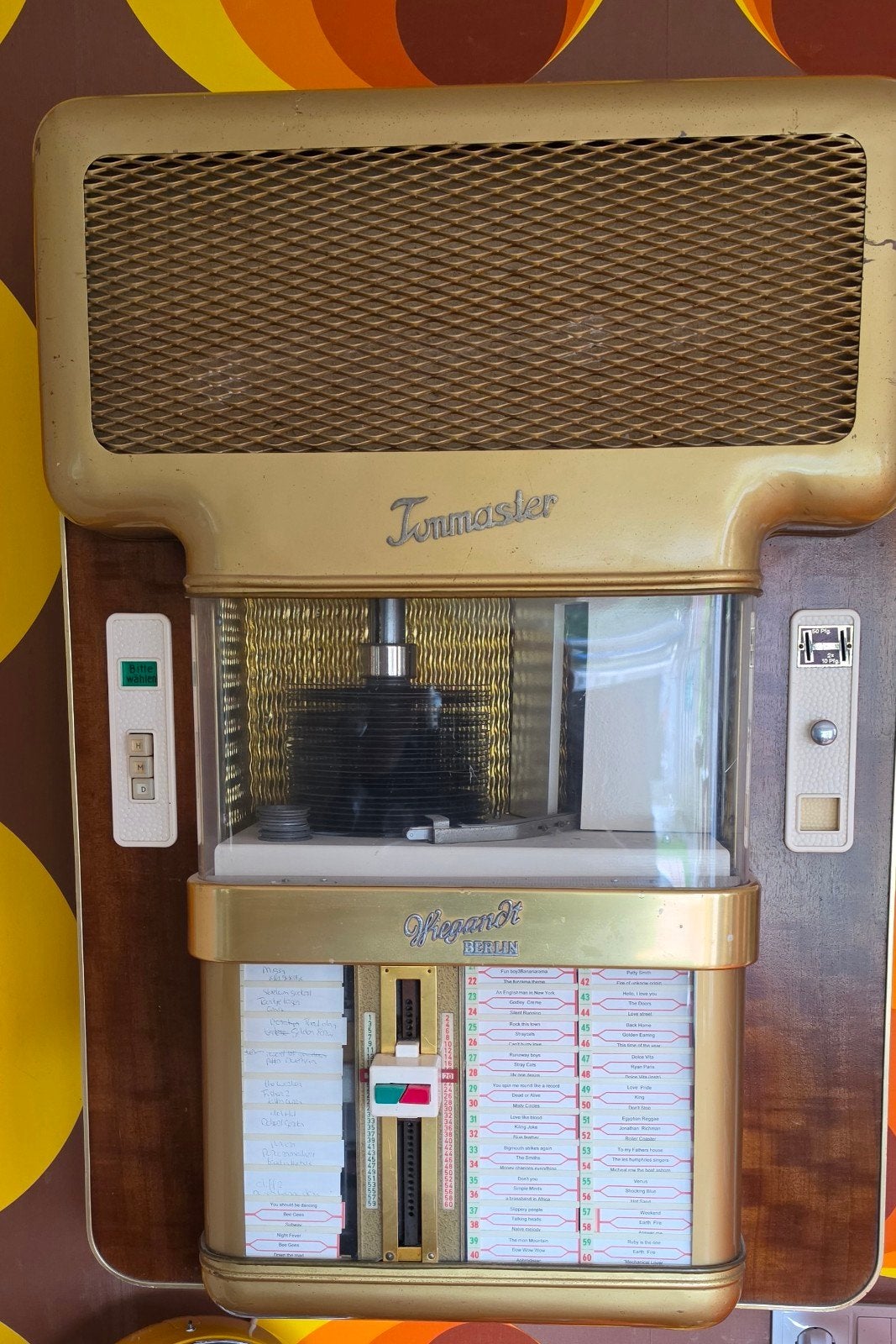 Wiegandt Tonmaster Wall jukebox, Ophalen, Gebruikt, 1950 tot 1960, Overige merken