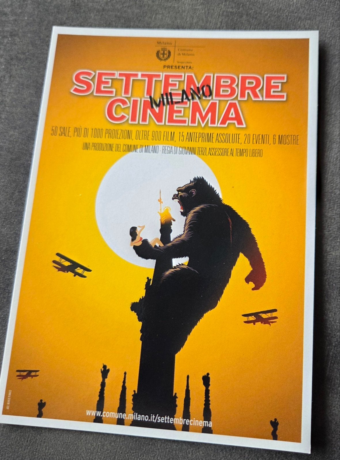 King Kong - Milano Settembre Cinema 2008, Verzenden, 1980 tot heden, Ongelopen, Cultuur en Media