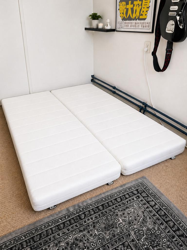 2x IKEA ÅFJÄLL matrassen 80x200 cm - moeten z.s.m. weg!, Huis en Inrichting, Slaapkamer | Matrassen en Bedbodems, Ophalen, Zo goed als nieuw